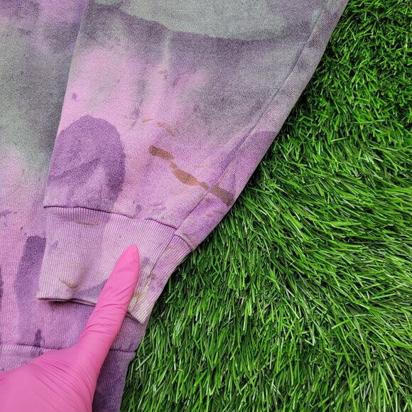 Vintage MOD Tie-Dye Sweatshirt Women Large 21x24 Purple Gray - Picture 5 of 11